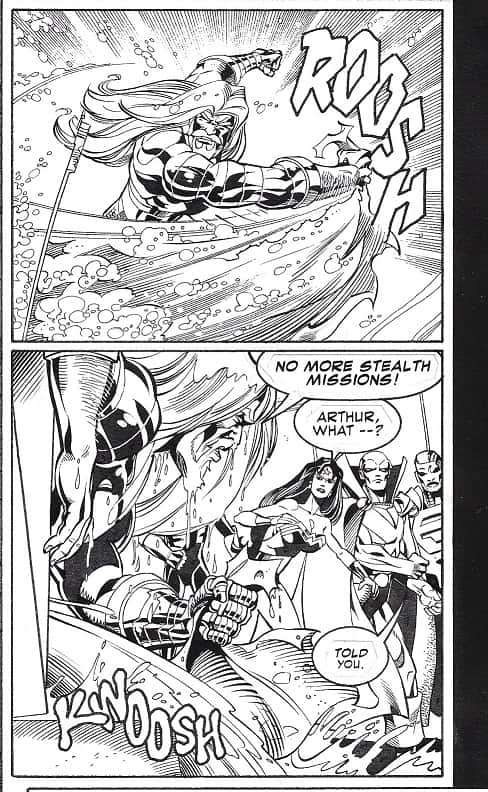 Original comic book art. The Flash 